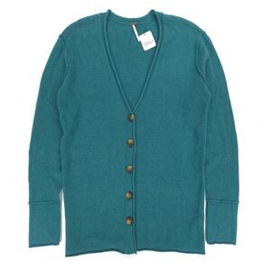 NWT Free People School Boy Cashmere Cardigan Sweater Minimal Preppy Lagenlook